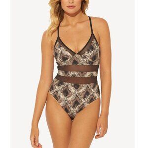 BLEU ROD BEATTIE Skin Games Crossback Swimsuit